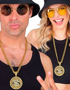 Deluxe Spinnende Dollar Smykke med Bling