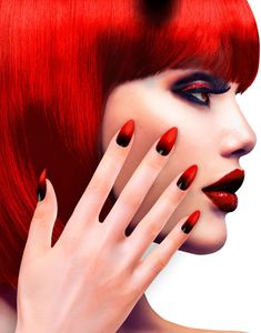 12 stk Svarte Løsnegler Sjattert til Rød