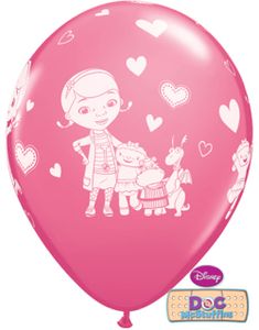 6 stk Rosa Ballonger 30 cm - Doc McStuffins