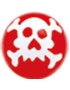 Skull - Rød Akrylkule