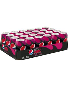 24 stk Pepsi Max Cherry - Sukkerfri Brus - Hel Eske 24x330 ml (USA)