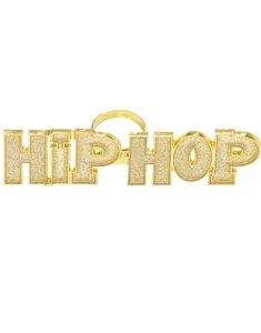 Hip Hop - Justerbar Gullfarget Ring