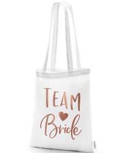 1 stk Team Bride - Tote Bag/Bærenett 42x39 cm
