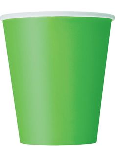 14 stk Limegrønne Pappkrus 270 ml