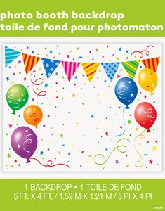 Fotobakgrunn til Bursdager 1,52x1,21 Meter 