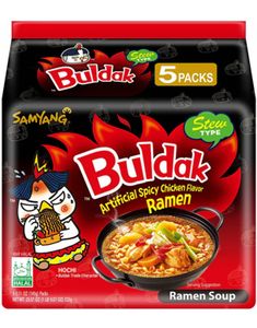 5-pack Samyang Buldak Hot Chicken Flavor Ramen STEW 725 gram (Korea)