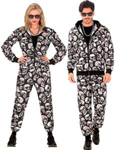 UV Glow Grilldress med Hodeskaller til Voksen