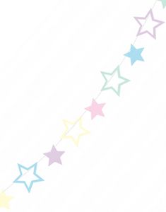 Fargerikt DIY Girlander med Stjerner - Magisk Enhjørning