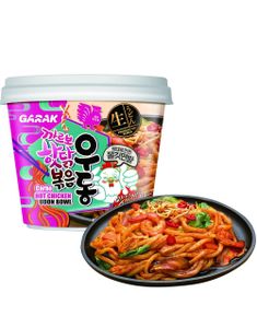 GARAK Carbonara Hot Chicken Flavour Udon Bowl 230 gram (Korea Import)