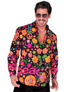 70-Talls UV Glow Hippie Skjorte