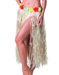 Hawaii-Skjørt med Blomsterkant 80 cm