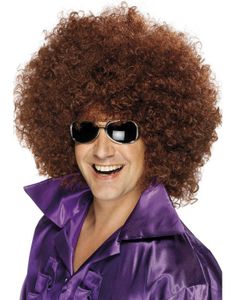 Kjempestor Brun Afroparykk