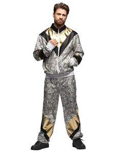 80-talls Grilldress med Dollarmotiv til Voksen