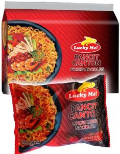 24 stk Lucky Me Spicy Pancit Canton Instant Noodles - Hel Eske 1,44 kg (Thailand)