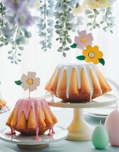 8 stk Kaketoppere Formet som Blomster 13 cm