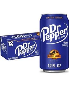 12 stk Dr. Pepper Dark Berry 355 ml (USA Import) - Hel Eske