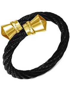 Brasil - Svart Ring i Tvinnet Stål