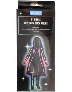 Glow Stick Figur med 61 Deler - Jente