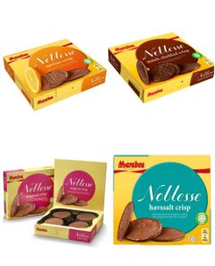 Taste Them All -  Marabou Noblesse Tynne Runde Sjokoladplater - Fire Smaker - Pakketilbud
