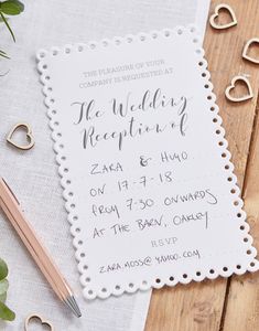 10 stk Bryllupsinvitasjoner - Botanisk Bryllup