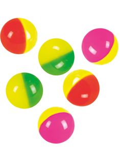 6 stk Sprettballer i Assorterte Farger