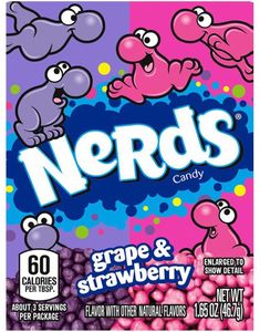Nerds Grape & Strawberry - Sukkertøy med Fruktsmaker 46,7 gram (USA Import)