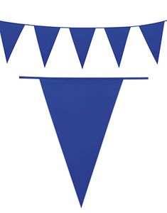 10 Meter Banner med Royal Blå Vimpel Flagg