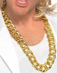 Gangster/Mafia Smykke i Plast - Gullfarget