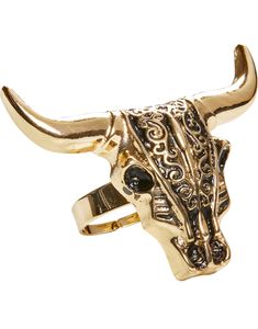 Gullfarget Buffalo Ring