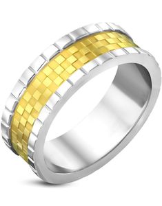 The Perfect Gentleman - Gull- og Sølvfarget Stålring