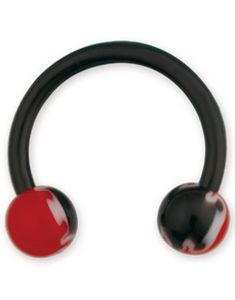 Fire Black/Red - 1,2 x 10 mm Øyenbrynspiercing