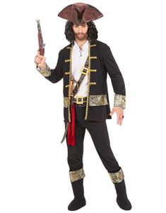 Komplett Piratkostyme til Mann 7 Deler
