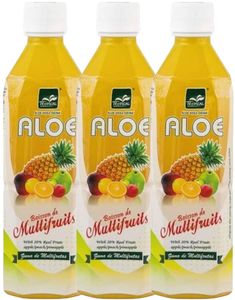 20 stk Tropical Aloe Vera Multifruit Leskedrikk 500 ml - Hel Eske