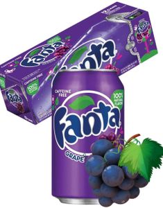 12 stk Fanta Grape 355 ml - Hel Eske (USA Import)