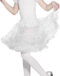 Hvitt Underskjørt til Barn 4-13 ÅR