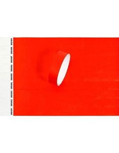 100 stk Nummererte Tyvek Festivalarmbånd / Entrearmbånd - Rød