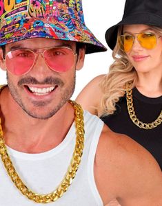 Gullfarget Halskjede