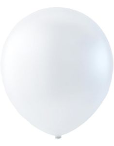 100 stk 23 cm MEGAPACK - Hvite Ballonger