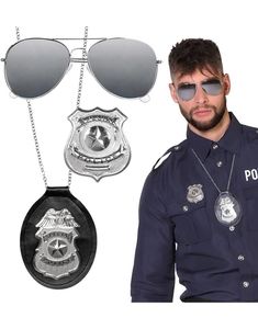 Politi Kostymesett 3 Deler