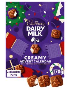 DATOVARE - Cadbury Dairy Milk Creamy Adventskalender 170 g (31.03.2026)