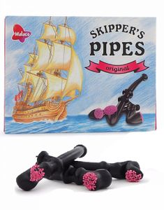 60 stk Skippers Pipes Original / Lakrispipe - Hel Eske
