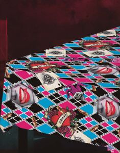 Dangerous Girl - Bordduk med Harley Quinn Inspirert Motiv 137x274