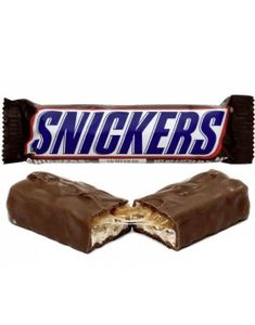 Snickers Bar - Melkesjokoladebar med Nougat, Nøtter og Karamell 50 gram