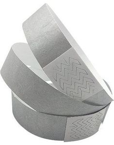 100 stk Tyvek Festivalarmbånd / Entrearmbånd - Sølv