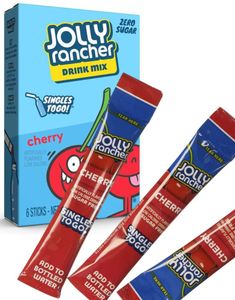 6 pk Jolly Rancher Drink Mix - Leskedrikkpulver med Kirsebærsmak 96 gram (USA Import)