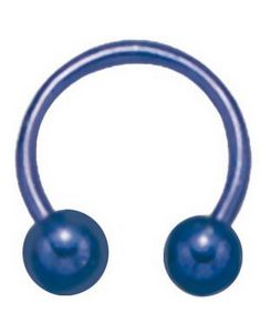 Round Blue Ball - 1,2 x 8 mm Øyenbrynspiercing