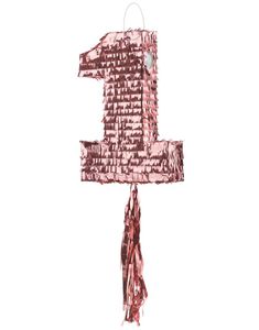 Rose Gullfarget 1 Tall Pull Pinata 28x40 cm